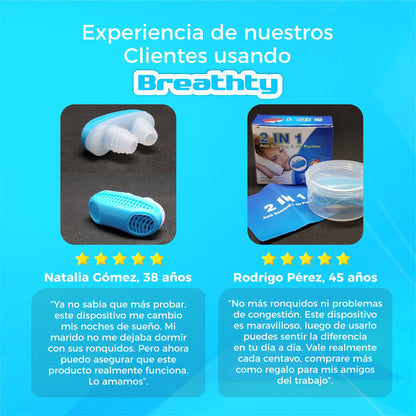 Dispositivo Antirronquidos y Purificador De Aire - Breathty©