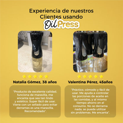 Rociador De Aceite o Vinagre Para Cocina - OilPress®